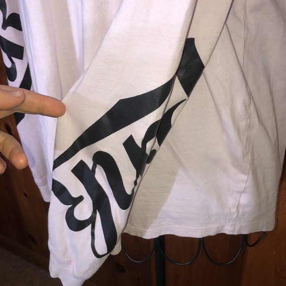 PINK Victoria’s Secret long sleeve open back long sleeve shirt small oversized​ - Picture 2 of 5